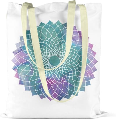 Tote Bag - Draagtas Boodschappentas - Dagelijks Gebruik - Wasbaar Zonder Krimp - 34x40 cm - Multicolor