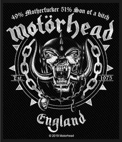 Motorhead - Ball & Chain Patch - Zwart