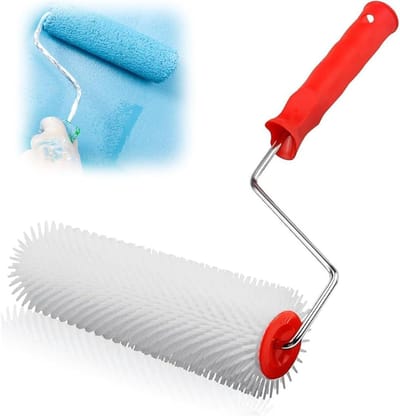 Ontluchtingsrol voor egalisatie van vloerbedekkingen - 23 cm breed - Egalisatiemiddel accessoire met ontluchtings- en spijkerrol