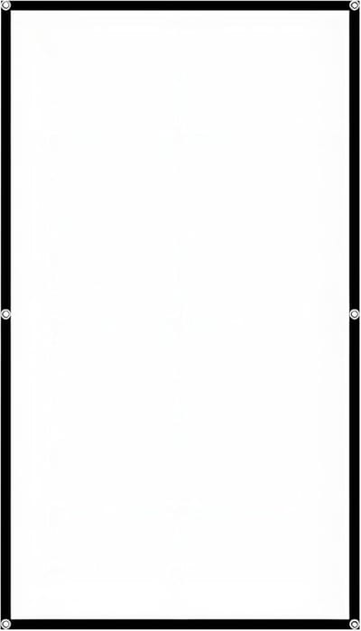 Projectiescherm - Beamerdoek Filmscherm - Thuisbioscoop Buiten - Opvouwbaar Melkzijde - 100 inch - Wit
