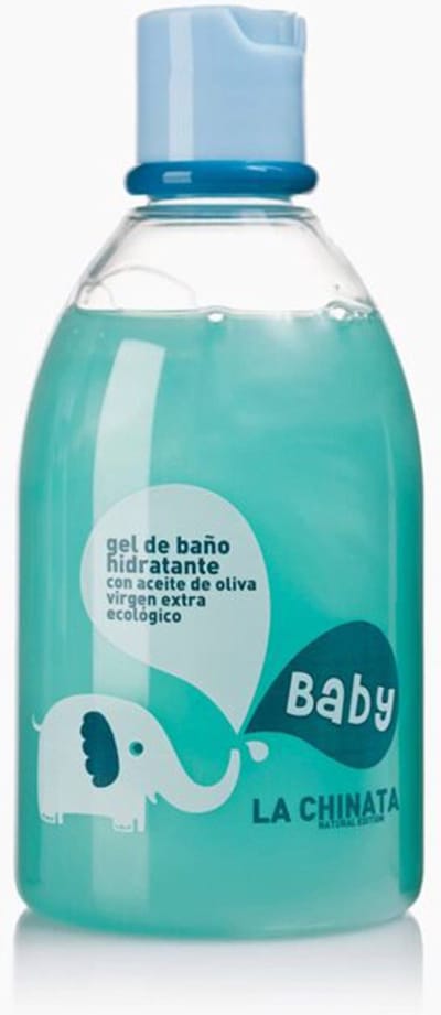 Biologische Hydraterende douche gel en badschuim voor baby's met olijfolie 250ml