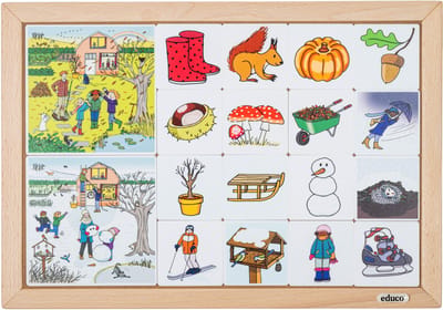 Rubriceerlotto Herfst en winter - Educo - Educatief speelgoed