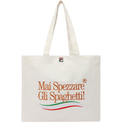 FILA Navigli Graphic Canvas Shopper Egret Maat: OS | Shoppers Outlet | Unisex | Wit