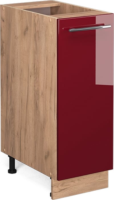 Vicco Fame-Line Apotheekkast – 30 cm zonder werkblad Bordeauxrode hoogglans