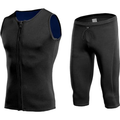 2mm Neopreen Wetsuit Korte Broek Vest Set Duiken Snorkelen Surfen Thermisch Zwempak voor Mannen Vrouwen Korte Broek Vest Set L L