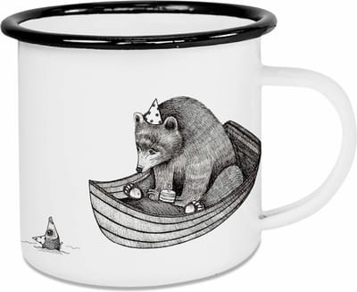 Mok emaille - de berenverjaardag - Ligarti