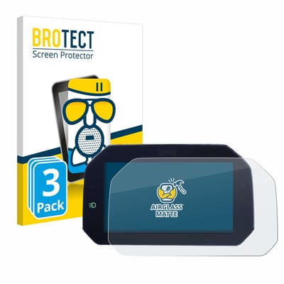 BROTECT - Screenprotector voor BMW F 900 R 2019 Connectivity TFT 6.5" - Folie Beschermfolie Beschermglas matte 3 Stuks