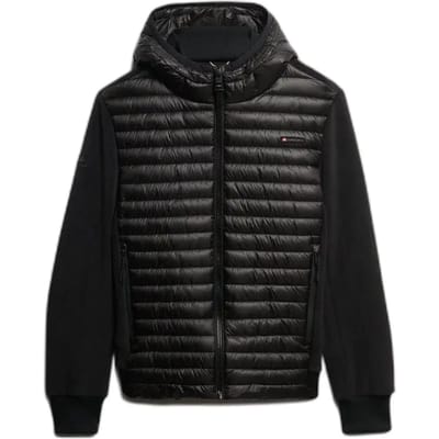 Superdry - Storm Hybrid fleecejack met capuchon - Heren - Gewatteerde jassen
