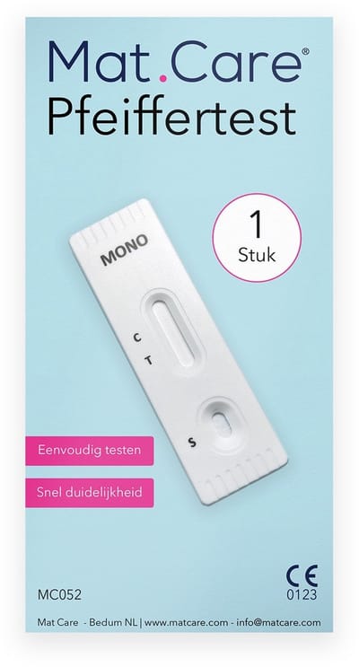 Mat Care Pfeiffer Thuistest - Pfeiffertest - Mononucleose test - 1 test