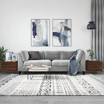 Salontafel Met Lade - Bijzettafel Hout - Woonkamer Opbergen - Bruin Eikenlook - 50x50x40 cm - Bruin