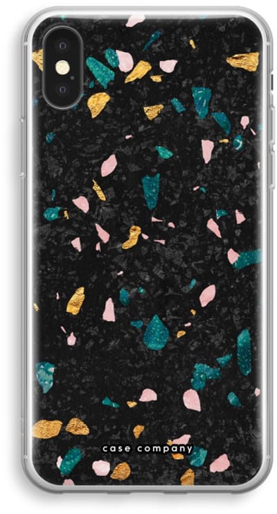 Case Company® - Hoesje geschikt voor iPhone XS hoesje - Terrazzo N°10 - Soft Cover Telefoonhoesje - Bescherming aan alle Kanten en Schermrand