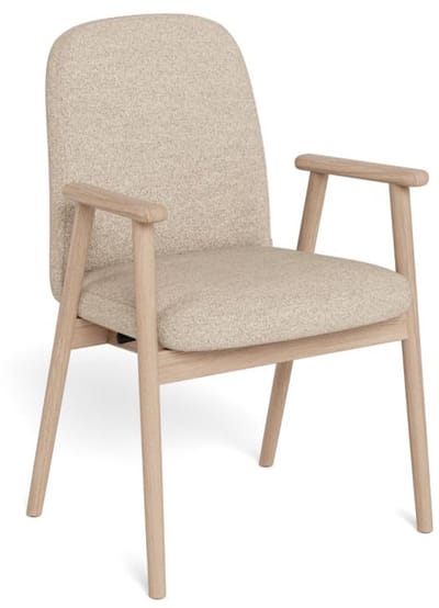 Eetkamerstoel Ellen Met Armleuning Cona Beige Set van 2 - Giga Living