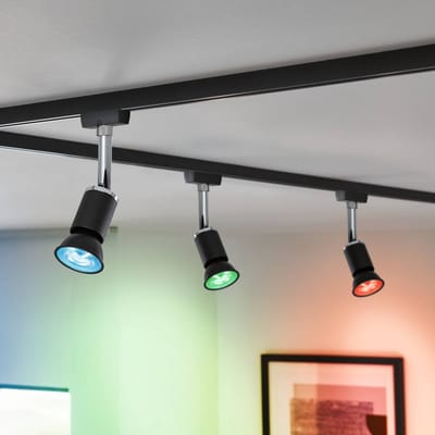 Standaard 230 V Smart Home Zigbee 3.0 LED-reflector GU10 350lm 4,8W RGBW+ dimbaar Zwart mat