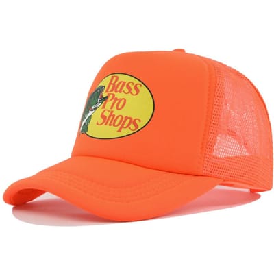 Baseballpet vis zijdedruk gaas klep pet heren- en damesgaaspet wandelreizen zonnehoed adjustable red