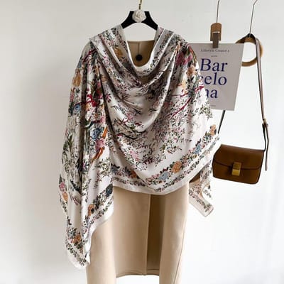 Lente Sjaal Dames Luxe Design Sjaal Zijde Gladde Sjaal Zachte Moslim Hoofdband Sjaal Strand 85X180Cm gray