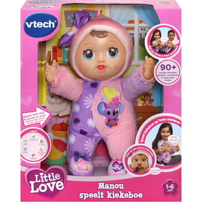 VTech Little Love Manou speelt Kiekeboe - Educatief Babyspeelgoed - Cijfers, Tellen en Dieren - Speelgoed Van 1 tot 6 Jaar