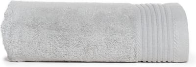 The One Towelling Deluxe handdoek - 60 x 110 cm - Badlaken - Hoge vochtopname - Met ophanglus - 550 gr/m² - 100% Gekamd katoen - Zilvergrijs