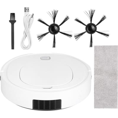 Slimme Automatische Veegrobot Oplaadbaar USB Opladen Stofzuiger Huishoudelijk Gebruik white