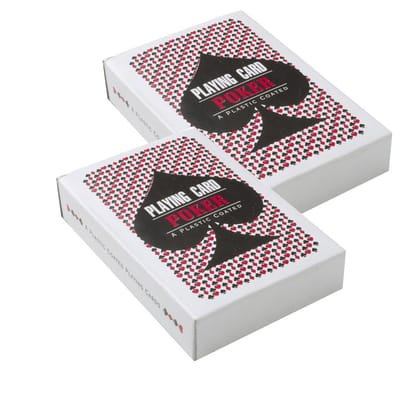 Speelkaarten - 2 Luxe Doosjes - 54 Geplastificeerde Kaarten - Voor links en rechtshandigen