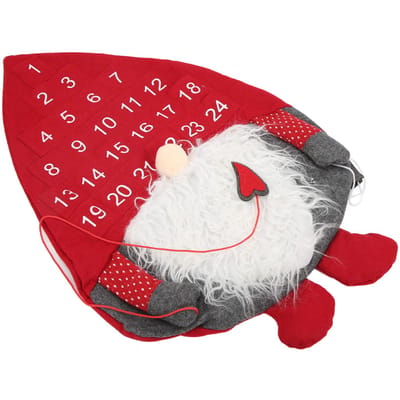 Calendrier de l'Avent Apparence Mignonne du Père Noël Artisanat Exquis Beau Pratique Réutilisable white