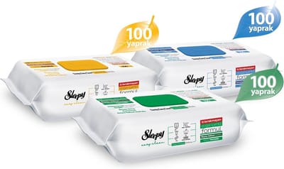 Sleepy -- 3 pak x 100 doekjes - 300 doekje Sleepy Reinigingsdoekjes met wit zeep schoonmaakdoekjes