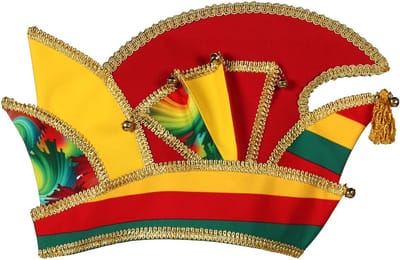 Prinsensteek Carnaval - Lapjes Bont - Rood-Geel-Groen - Maat 61