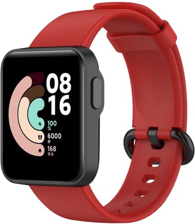 By Qubix - Classic siliconen sportbandje - Rood - Geschikt voor Xiaomi Mi Watch Lite / Redmi Watch
