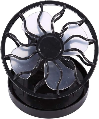 Draagbare Mini Zonneventilator met Klem voor Reizen, Vissen, Kamperen en Wandelen - Compact en Lichtgewicht Koeling