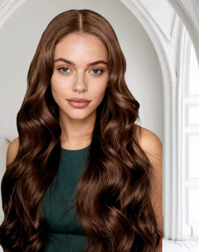 Frazimashop- Braziliaanse Dames Remy pruiken- 28 inch - Chololade #4 golf pruik- 100% real human hair 13x1 lace closure wigs