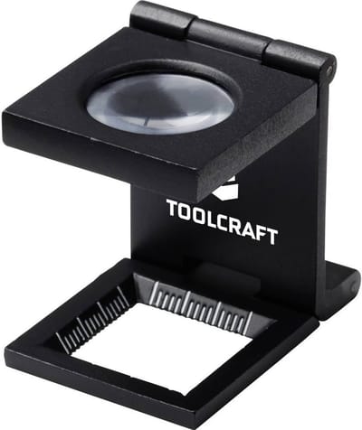 TOOLCRAFT TO-10182522 Dradenteller Vergrotingsfactor: 10 x Lensgrootte: (Ø) 19 mm
