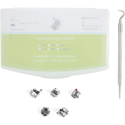 Tanden Orthodontische Beugel met Haak Metaal Tandheelkundig Orthodontisch Instrument