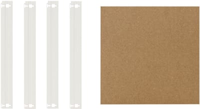 Shelfplaza HOME plankenset voor HOME zware stellingkasten - 23x23 cm - wit
