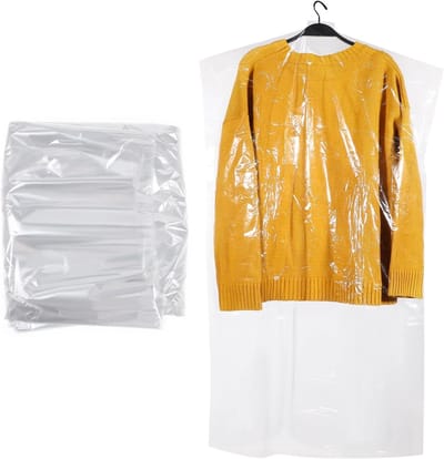 50 Stuks 60 x 100 cm Wegwerp Kledingstofhoes - Beschermende Garment Cover voor Kostuums en Jurken