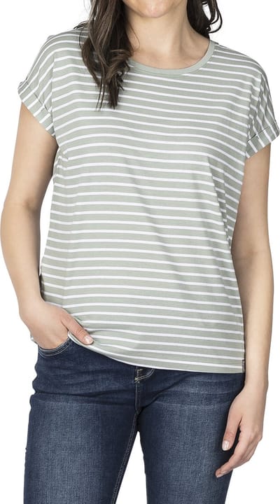 DENIMFY Dames Top DFSophie regular fit Groen Ronde Hals Volwassenen Zomertop katoen-modal mix