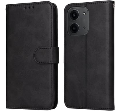 Telestore - zwart agenda book case hoesje - telefoonhoesje geschikt voor Xiaomi Redmi 15C 5G / 4G
