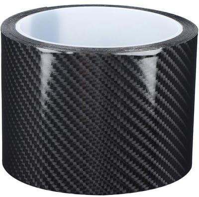 Dailygoods- Autokantenschutz - Zwarte Carbon-Schutzfolie - Anti-Krasfolie - 7 cm x 3 Meter - Duurzaam - Eenvoudig aan te brengen - Kratzfolie