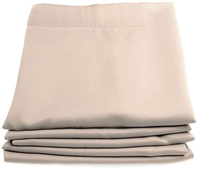 MOONDREAM ThermActiv®2in1 Winter+Zomer Thermisch Gordijn | Anti-Koude en Anti-Warmte Isolatie | Verduisterend | Gepatenteerde Technologie | EU-fabricaat | Plooiband | Beige MC634 | 140B x 260L cm