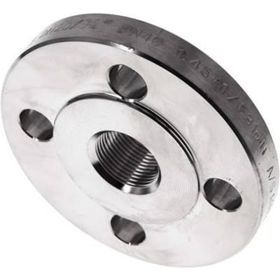 Draadflens DN20-PN40 Rp 3/4'' RVS 1.4571 DIN 2567 En EN 1092-1 (Type 13)