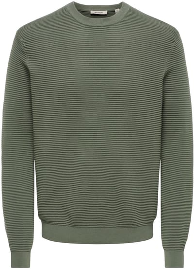ONLY&SONS - ONSRON REG LS CREW NECK KNIT NOOS - Heren - Gebreide truien