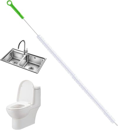 Afvoer Ontstopper Borstel - Pijpenreiniger Flexibel - Verstopte Afvoeren Reinigen - Buigbaar Spiralen Ontwerp - 71 cm - Groen