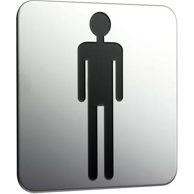 Emco system 2 door sign men 357600001