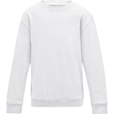 Just Hoods - AWDis Sweat Kinder - Arctic White maat 9/11 (L)
