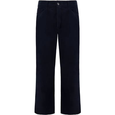 Emporio Armani J33 Regular Fit Wijde Pijp Dames Broek