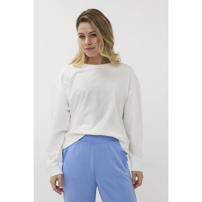 EsQualo Sweater Flock Print “unique Off White Maat: XS | Longsleeves Outlet | Dames | Wit