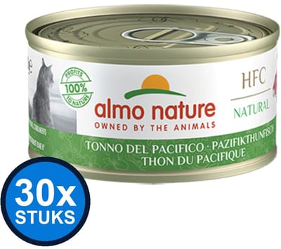 30x Almo Nature HFC - Tonijn (Stille Oceaan) - Kattenvoer Natvoer - 70g