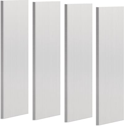 4x Aluminium Platte Balk 6061 - 3mm Dikte x 25mm Breedte x 305mm Lengte - Zilverkleurig Metaalprofiel