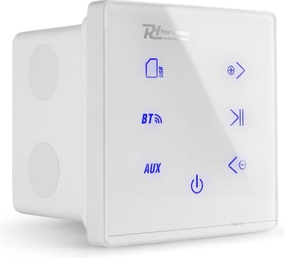 Stereo versterker - Powerline A100W inbouw versterker met Bluetooth - 4x 20W