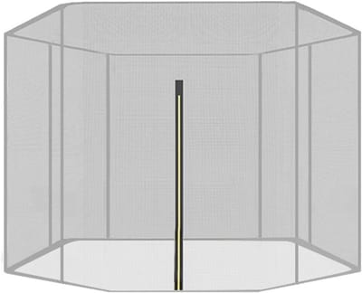 Hoog Veiligheidsnet Trampoline Vervanging voor 8-polige Trampolines (13FT)