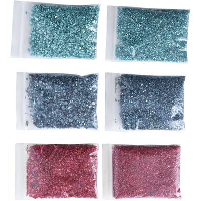DIY Hars Vulmiddel Onregelmatige Glasstukjes Verpletterd Glas Vorm Vulmiddel Glitters Nagelkunst Ambacht Vaas Decoratie gray