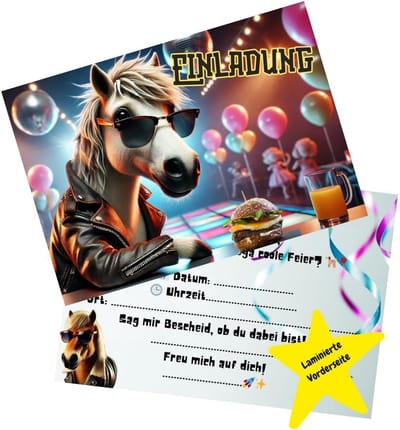 10 Kinderverjaardag Uitnodigingen Dieren Thema DIN A6 Kaarten Jongens & Meisjes